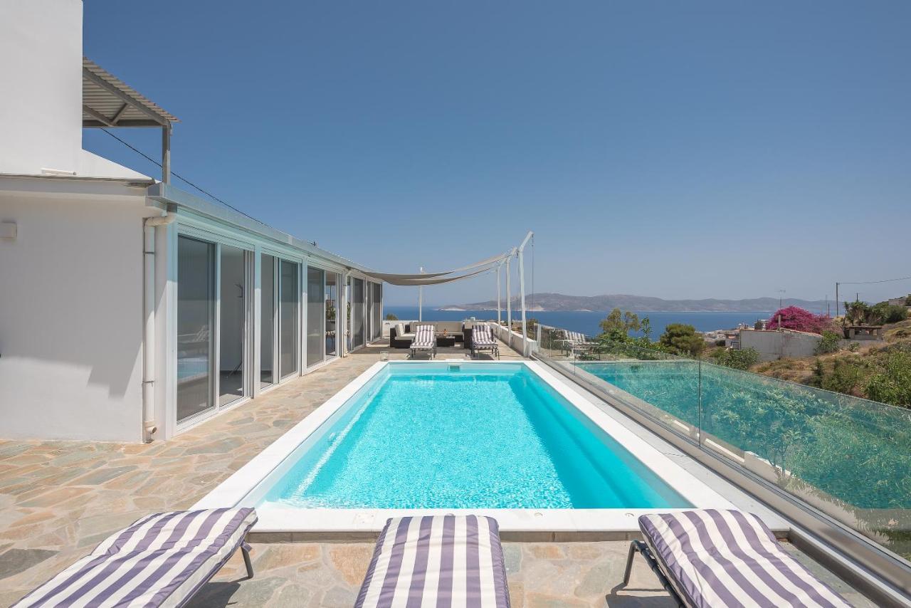Villa Luna Private Heated Hydro Pool Bbq Beach 4Min Agia Marina Mikrolimanou Экстерьер фото